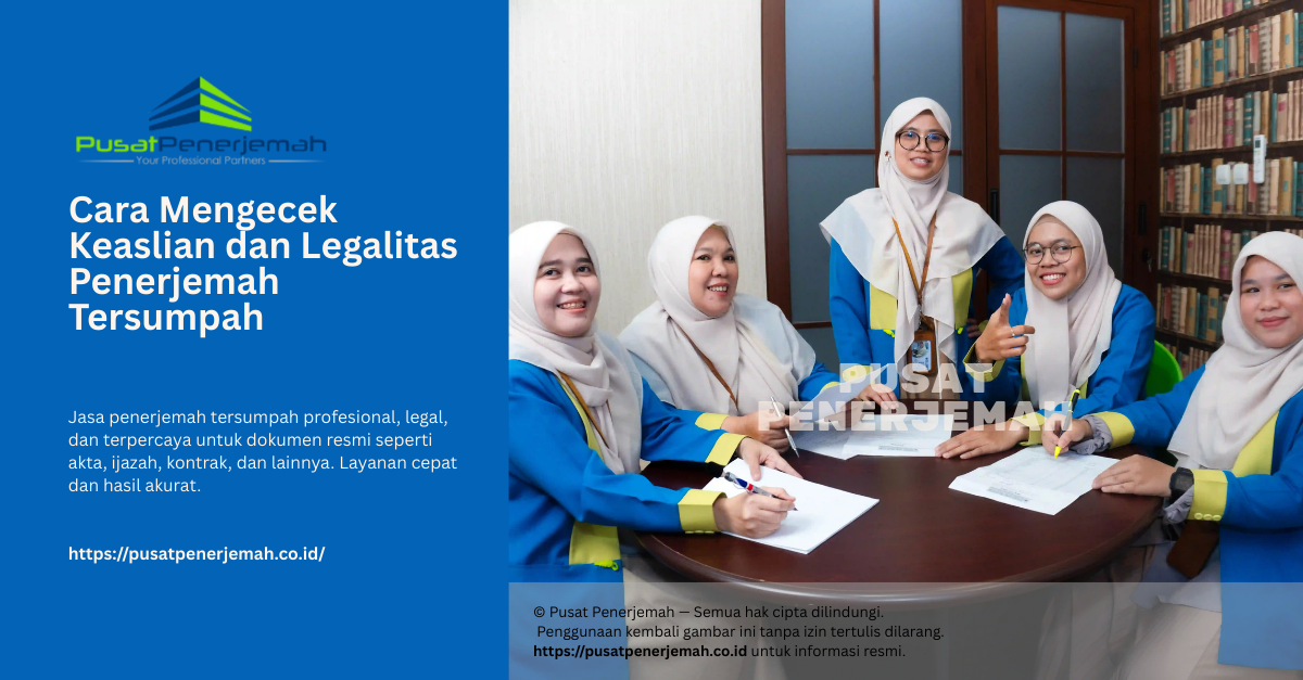 Jasa Penerjemah Tersumpah - Cara Mengecek Keaslian dan Legalitas Penerjemah Tersumpah