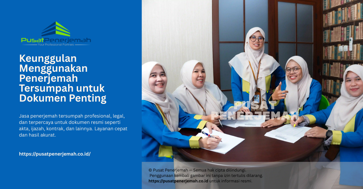 Jasa Penerjemah Tersumpah - Keunggulan Menggunakan Penerjemah Tersumpah untuk Dokumen Penting