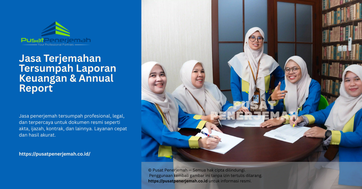 Jasa Penerjemah Tersumpah - Jasa Terjemahan Tersumpah Laporan Keuangan & Annual Report